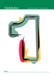 Essential Mental Arithmetic Book 1